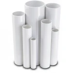 مواسير UPVC مقاس 6 إنش سمك 5.18 مم ضغط 8.6 بار لون أبيض