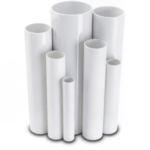 UPVC Pipes 6 inch Size 5.18 mm Thickness 8.6 Bar Pressure White