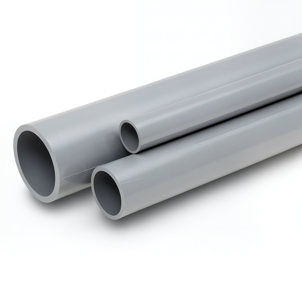 UPVC Pipes Nominal Pressure 16 Bar Outside Diameter 140 mm Thickness 10.4 mm Gray
