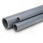 مواسير UPVC ضغط 16 بار قطر خارجي 160 مم سمك 11.9 مم لون رمادي