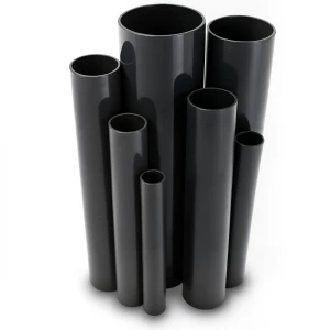 مواسير UPVC مقاس 6 إنش سمك 5.18 مم ضغط 8.6 بار لون اسود