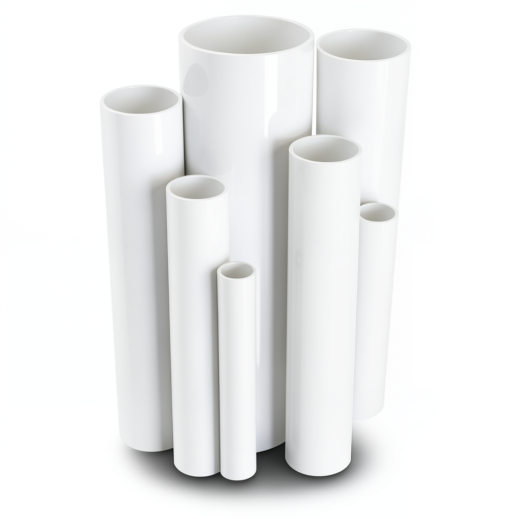 UPVC Pipes 6 Inch Thickness 6.48 mm Pressure 11 Bar White