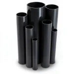 مواسير UPVC مقاس 6 إنش سمك 5.18 مم ضغط 8.6 بار لون اسود
