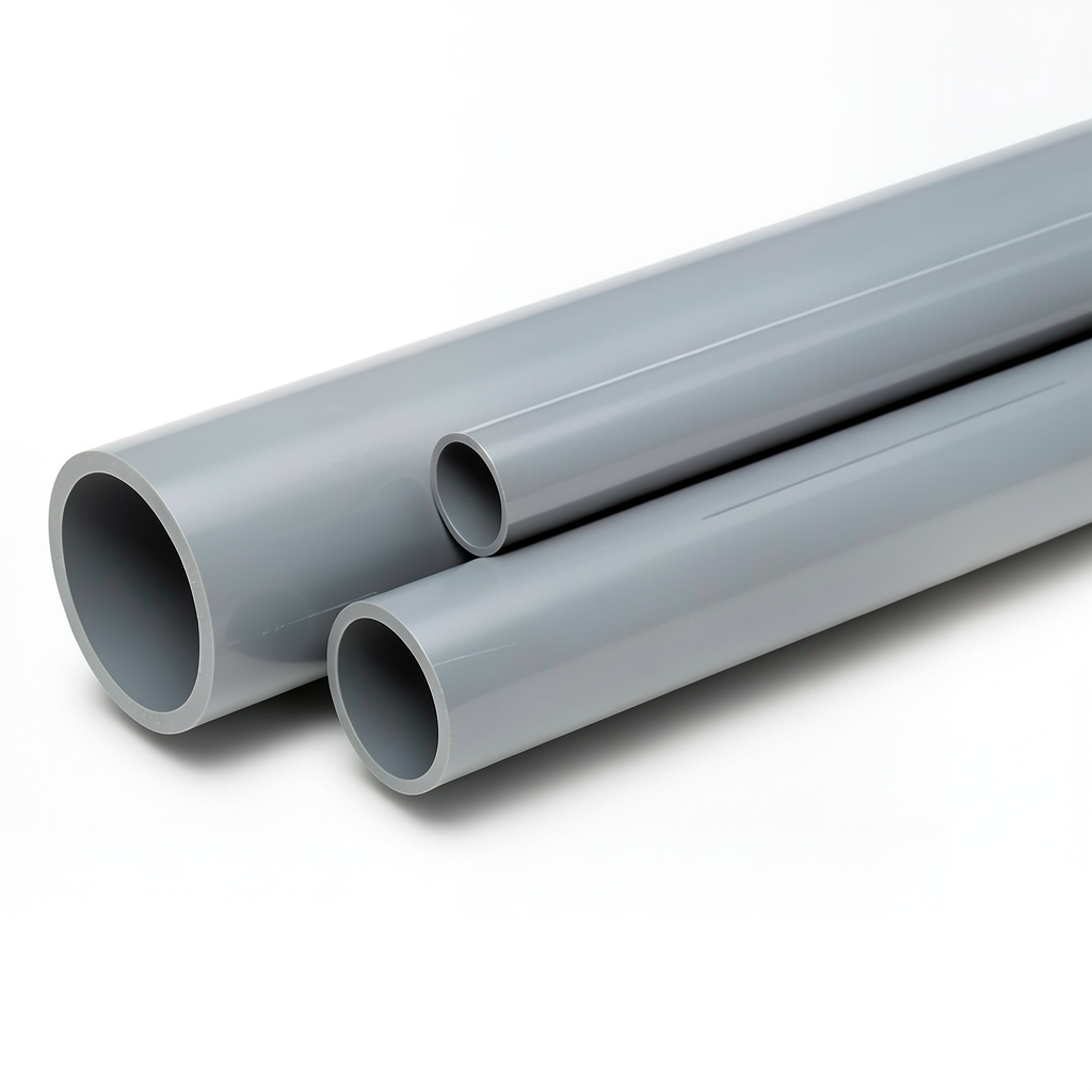 UPVC Pipes Nominal Pressure 4 Bar Outside Diameter 355 mm Thickness 7 mm Gray