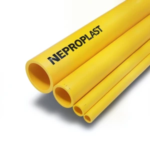 HDPE Pipes PE 100 Pressure 16 Bar 225 mm Diameter 20.5 mm Thickness Yellow | NEPROPLAST