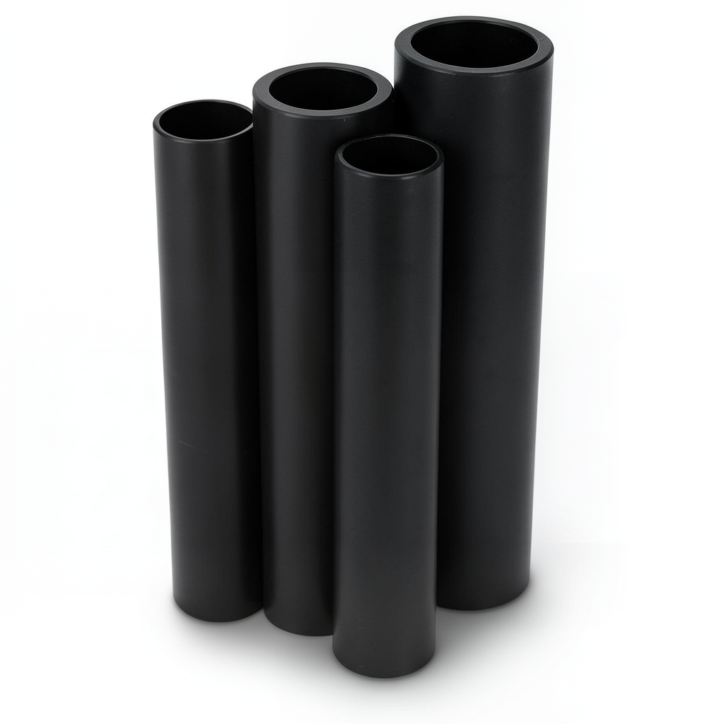 أنابيب HDPE PE 63 ضغط 4 بار قطر خارجي 710 مم سمك 27.2 مم لون أسود