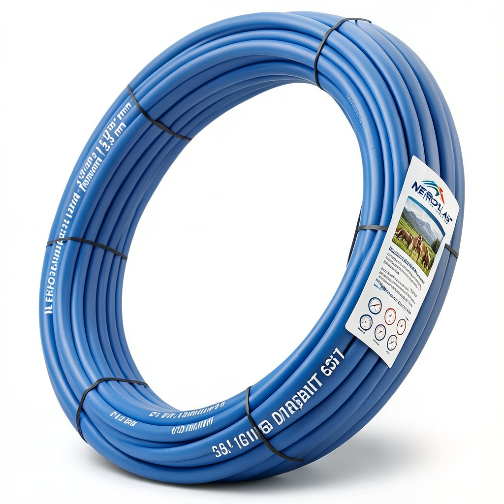 أنابيب HDPE PE 100 ضغط 10 بار قطر خارجي 63 مم سمك 3.8 مم لون أزرق | نيبروبلاست