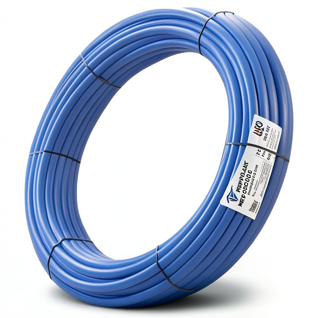 أنابيب HDPE PE 100 ضغط 10 بار قطر خارجي 63 مم سمك 3.8 مم لون أزرق | نيبروبلاست