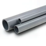 مواسير UPVC ضغط 16 بار قطر خارجي 160 مم سمك 11.9 مم لون رمادي