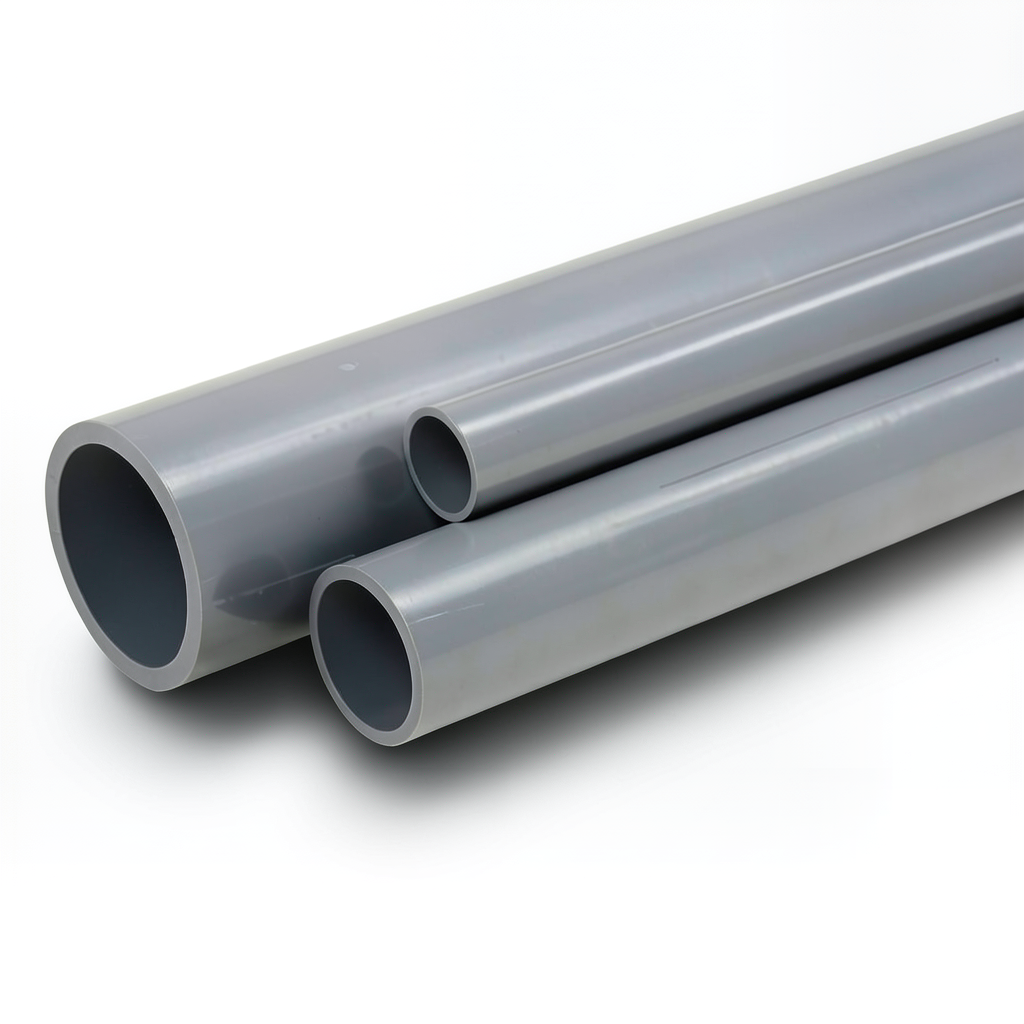 UPVC Pipes Pressure 16 Bar OD 160 mm Thickness 11.9 mm Gray