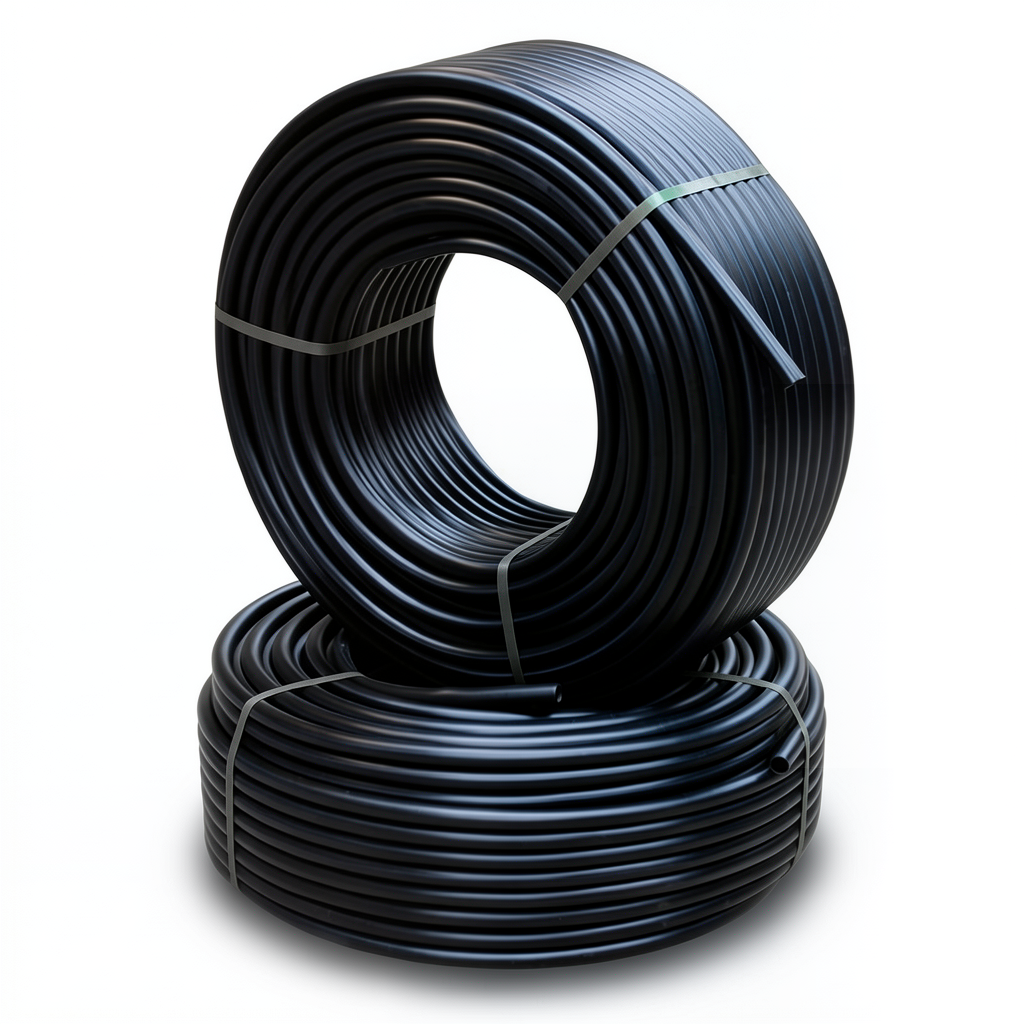 أنابيب HDPE الراجحي PE 63 ضغط 6 بار قطر خارجي 50 مم سمك 2.9 مم لون أسود