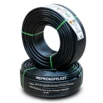 أنابيب HDPE PE 100 ضغط 10 بار قطر خارجي 63 مم سمك 3.8 مم لون أسود | نيبروبلاست