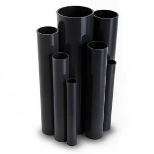 مواسير UPVC مقاس 4 إنش سمك 5.44 مم ضغط 13.8 بار لون اسود