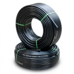 HDPE Pipes PE 100 Pressure 10 Bar 75 mm Diameter 4.5 mm Thickness Black | NEPROPLAST