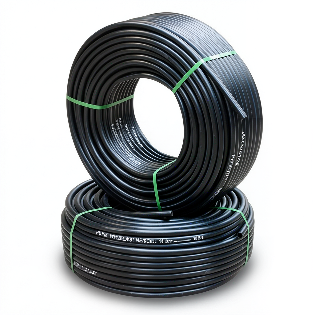 أنابيب HDPE PE 100 ضغط 10 بار قطر 75 مم سمك 4.5 مم لون أسود | نيبروبلاست