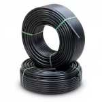 أنابيب HDPE الراجحي  ضغط 9.1 كجم قوة / سم²  مقاس ½ 1 إنش سمك 6.1 مم لون اسود