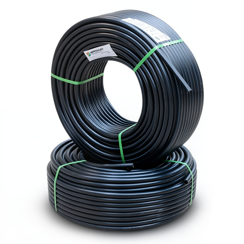 HDPE Pipes PE 100 Pressure 10 Bar Outside Diameter 90 mm Thickness 5.4 mm Black | NEPROPLAST