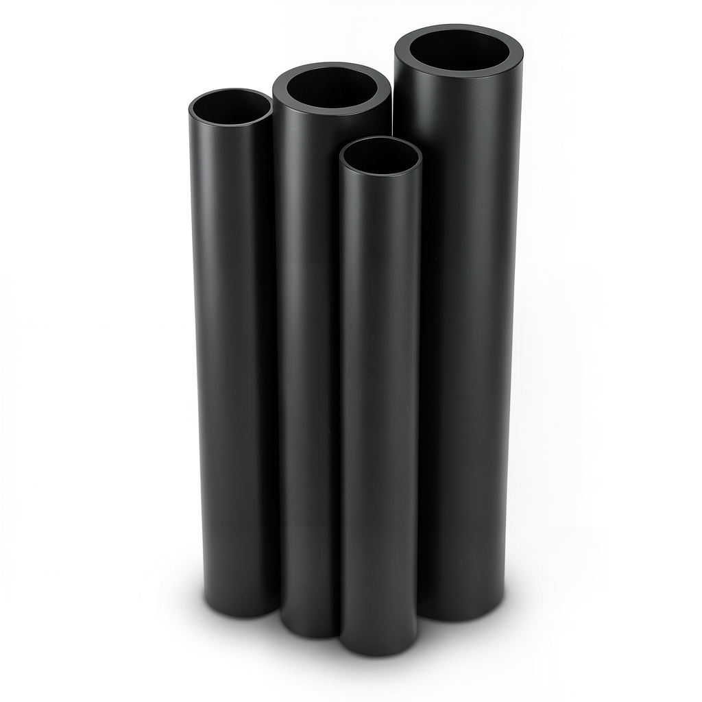 Al-Rajhi HDPE Pipe PE 63 Schedule 4 Bar 800 mm OD 30.6 mm Thickness Black