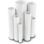 مواسير UPVC مقاس 6 إنش ضغط 6.9 بار سمك 4.11 مم لون أبيض