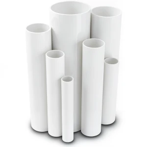 مواسير UPVC مقاس 6 إنش ضغط 6.9 بار سمك 4.11 مم لون أبيض
