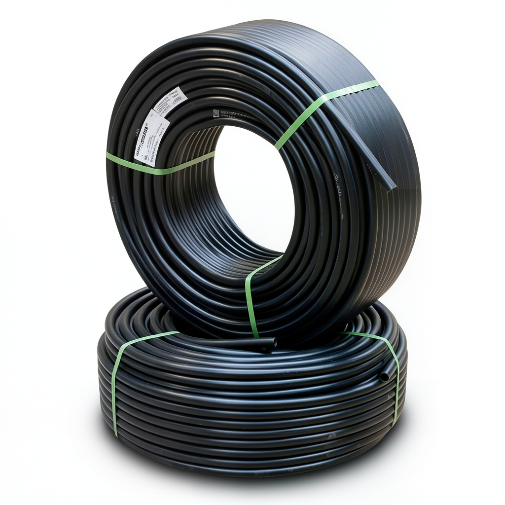 أنابيب HDPE PE 100 ضغط 10 بار قطر خارجي 90 مم سمك 5.4 مم لون أسود | نيبروبلاست