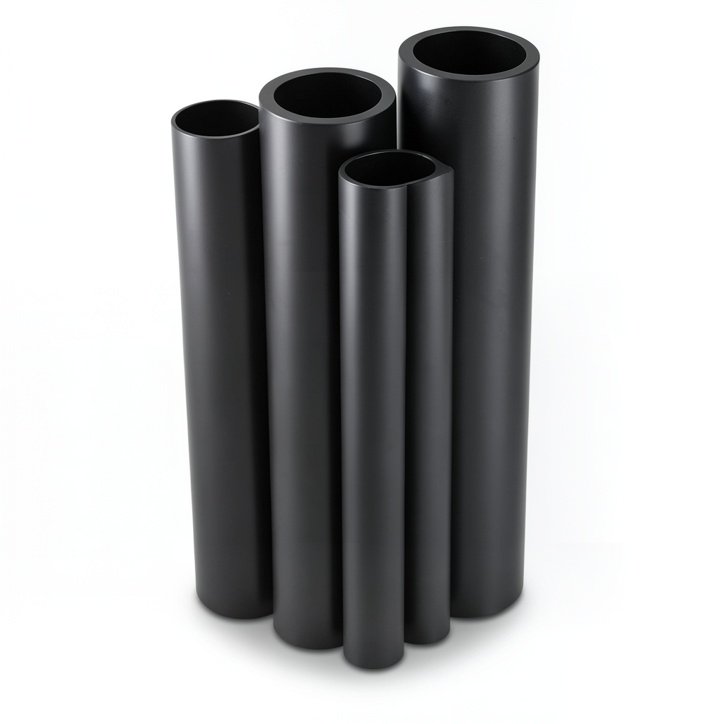 Al-Rajhi HDPE Pipes PE 63 Pressure 4 Bar 1200 mm OD Thickness 45.9 mm Black