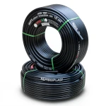 HDPE Pipes PE 100 Pressure 10 Bar 125 mm Diameter 7.4 mm Thickness Black | NEPROPLAST
