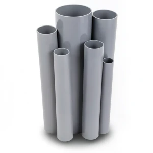 UPVC Pipes Nominal Pressure 21.7 Bar Size 6 Inch Thickness 12.47 mm Gray
