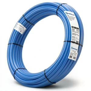 أنابيب HDPE PE 100 ضغط 10 بار قطر خارجي 125 مم سمك 7.4 مم أزرق | نيبروبلاست