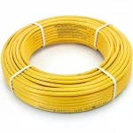 أنابيب HDPE نيبروبلاست PE 100 ضغط 6 بار قطر خارجي 50 مم سمك 1.9 مم لون أصفر 