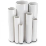مواسير UPVC مقاس 6 إنش سمك 5.18 مم ضغط 8.6 بار لون أبيض