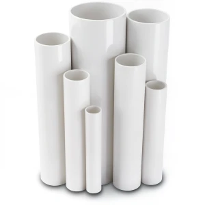 مواسير UPVC مقاس 6 إنش سمك 5.18 مم ضغط 8.6 بار لون أبيض