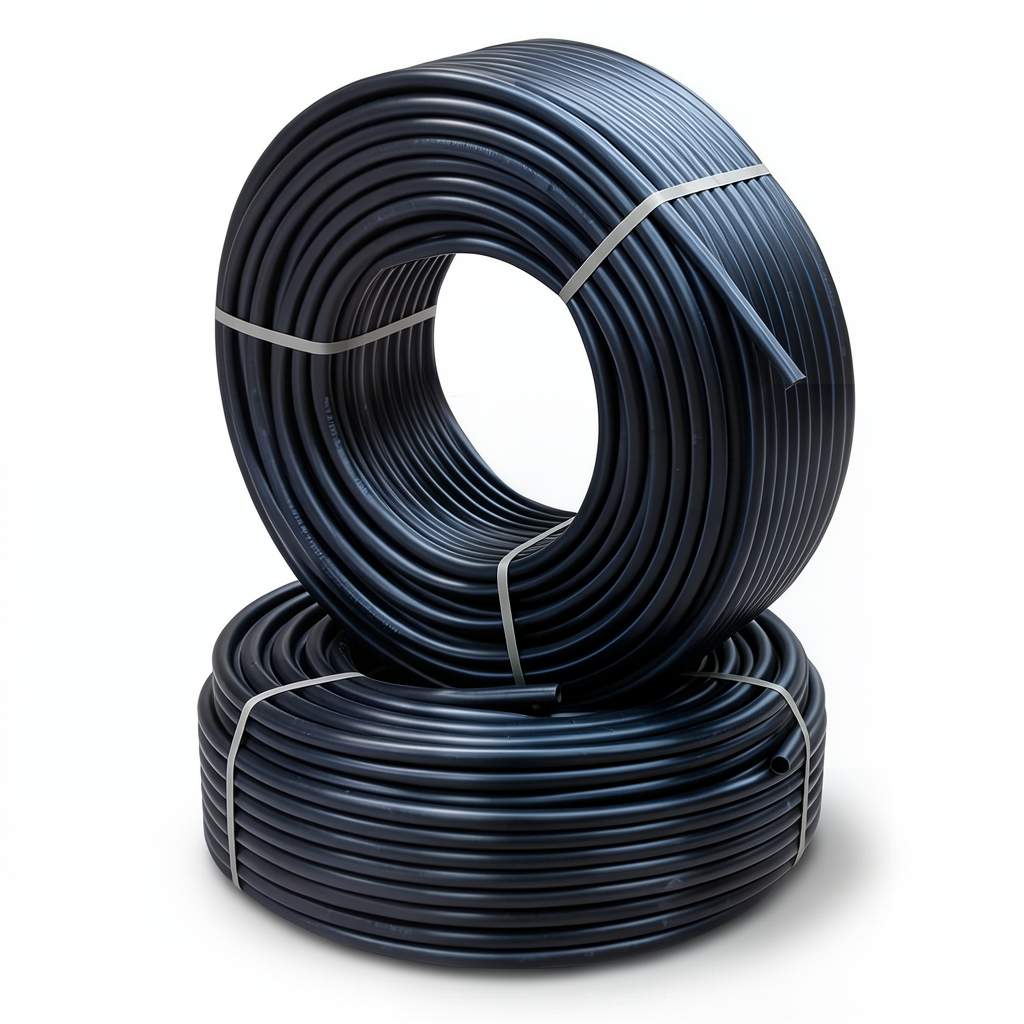أنابيب HDPE PE 80 ضغط 10 بار قطر خارجي 63 مم سمك 4.7 مم أسود