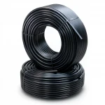 أنابيب HDPE الراجحي  ضغط 9.1 كجم قوة / سم²  مقاس ½ 1 إنش سمك 4.1 مم لون اسود