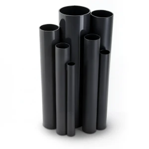 مواسير UPVC مقاس 6 إنش سمك 5.18 مم ضغط 8.6 بار لون اسود