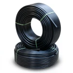 أنابيب HDPE PE 80 ضغط 10 بار قطر 75 مم سمك 5.6 مم أسود
