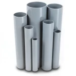 مواسير UPVC مقاس 6 إنش سمك 6.48 مم ضغط اسمي 11 بار لون رمادي