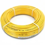 أنابيب HDPE نيبروبلاست PE 100 ضغط 6 بار قطر خارجي 90 مم سمك 3.3 مم لون أصفر 