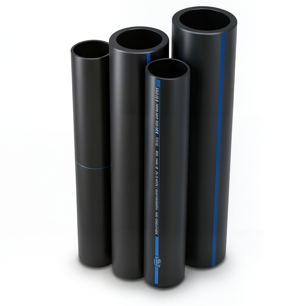 HDPE Pipes PE 100 Pressure 10 Bar Outside Diameter 140 mm Thickness 8.3 mm Black | NEPROPLAST