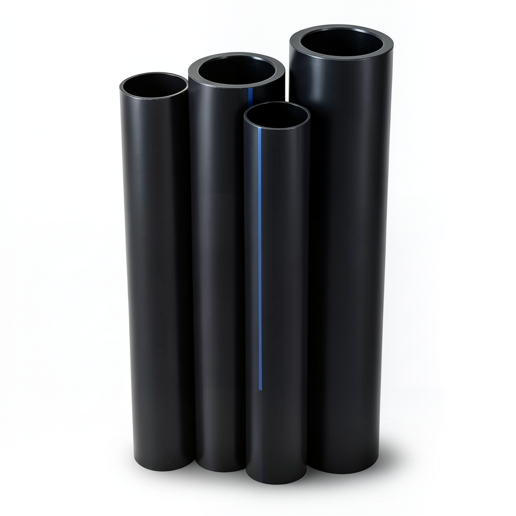 أنابيب HDPE PE 100 ضغط 10 بار قطر خارجي 180 مم سمك 10.7 مم لون أسود | نيبروبلاست