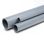 مواسير UPVC ضغط 4 بار قطر خارجي 450 مم سمك 8.9 مم لون رمادي