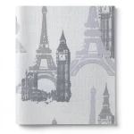 Youth and Children Wallpaper 10m x 0.53m Gray Color, Model 734805