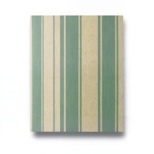 German Wall Decoration Wallpaper 10m x 0.73m Green with Beige