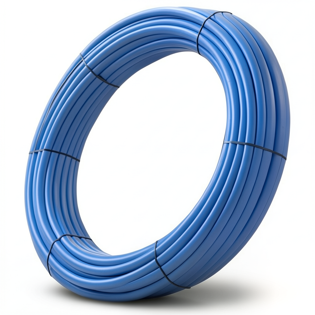 أنابيب HDPE نيبروبلاست PE 100 ضغط 10 بار قطر خارجي 75 مم سمك 4.5 مم لون ازرق | نيبروبلاست