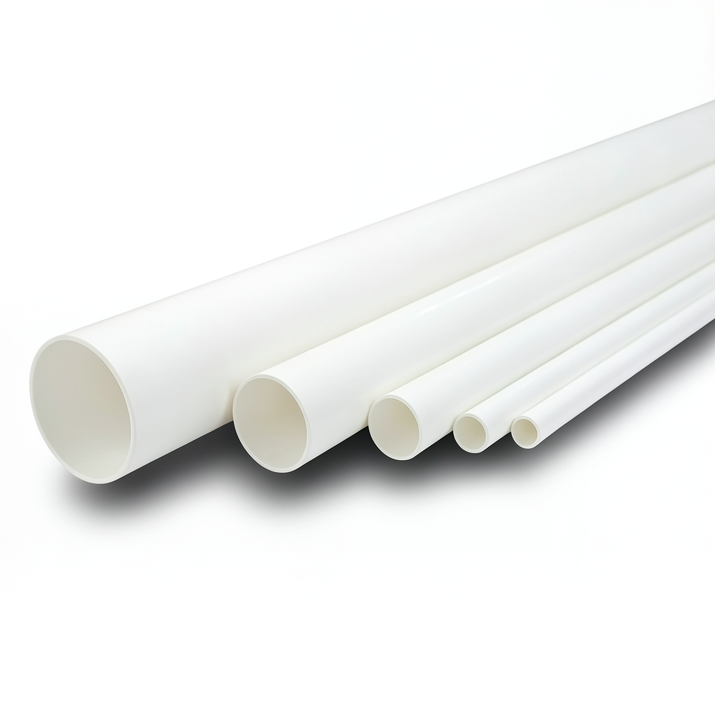 مواسير UPVC الوطني جدول 40 مقاس ½ إنش سمك 2.77 مم لون أبيض