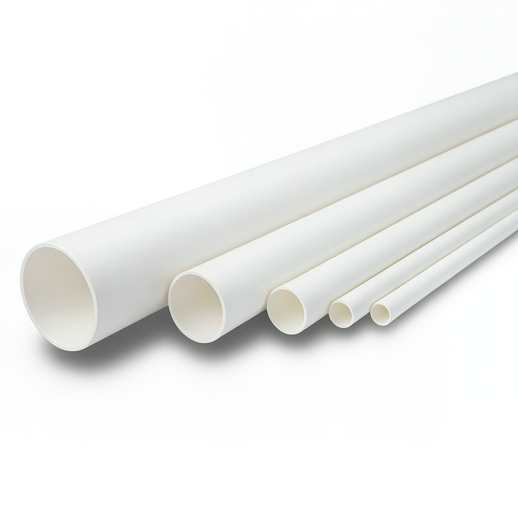 مواسير UPVC الوطني جدول 40 مقاس 1 إنش سمك 3.38 مم لون أبيض