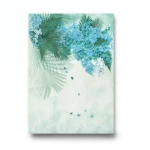 Italian Wall Covering 10m x 0.73m Green and Blue, Model 25227