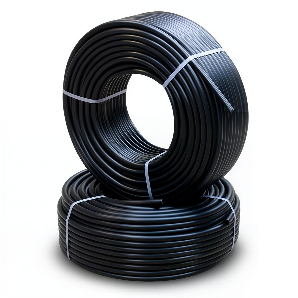 Al-Rajhi HDPE Pipes PE 63 Pressure 6 Bar Outside Diameter 110 mm Thickness 6.3 mm Black