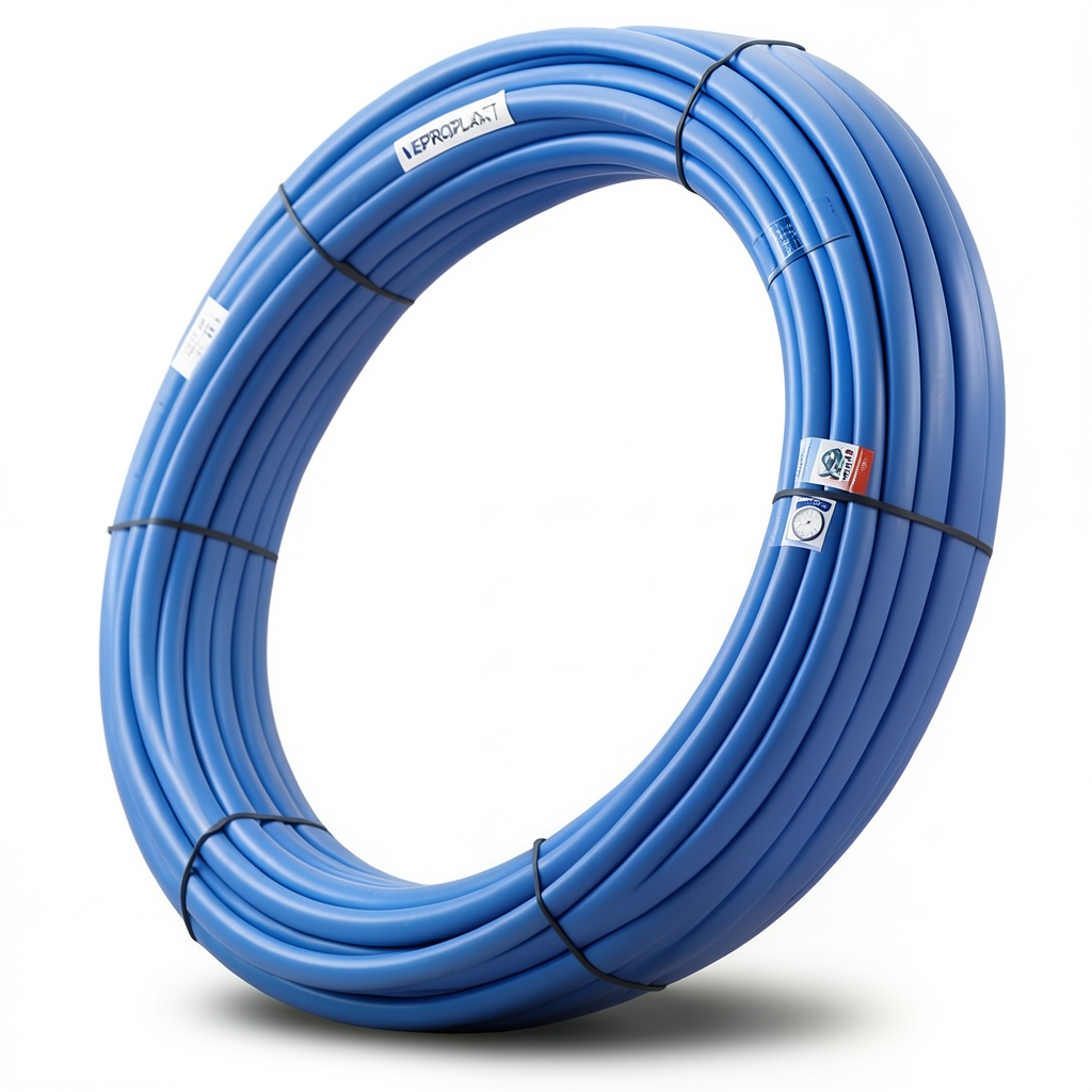 أنابيب HDPE PE 100 ضغط 10 بار قطر خارجي 125 مم سمك 7.4 مم أزرق | نيبروبلاست