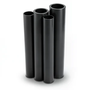 مواسير HDPE PE 63 ضغط 6 بار قطر 225 مم سمك 12.8 مم لون أسود